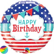 Folija balon - Happy Birthday sidro